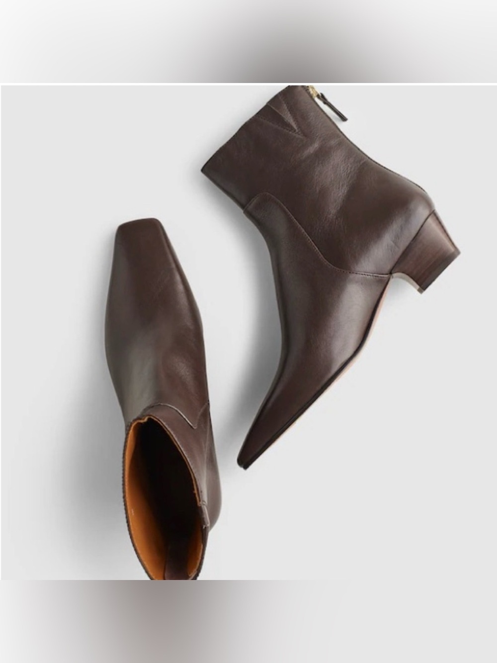 Madewell The Lexie Ankle Leather Boot Turkish Coffee Color Size 5.5